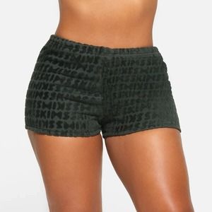 Skims Spa Terry Shorts, Pine, 4X‎